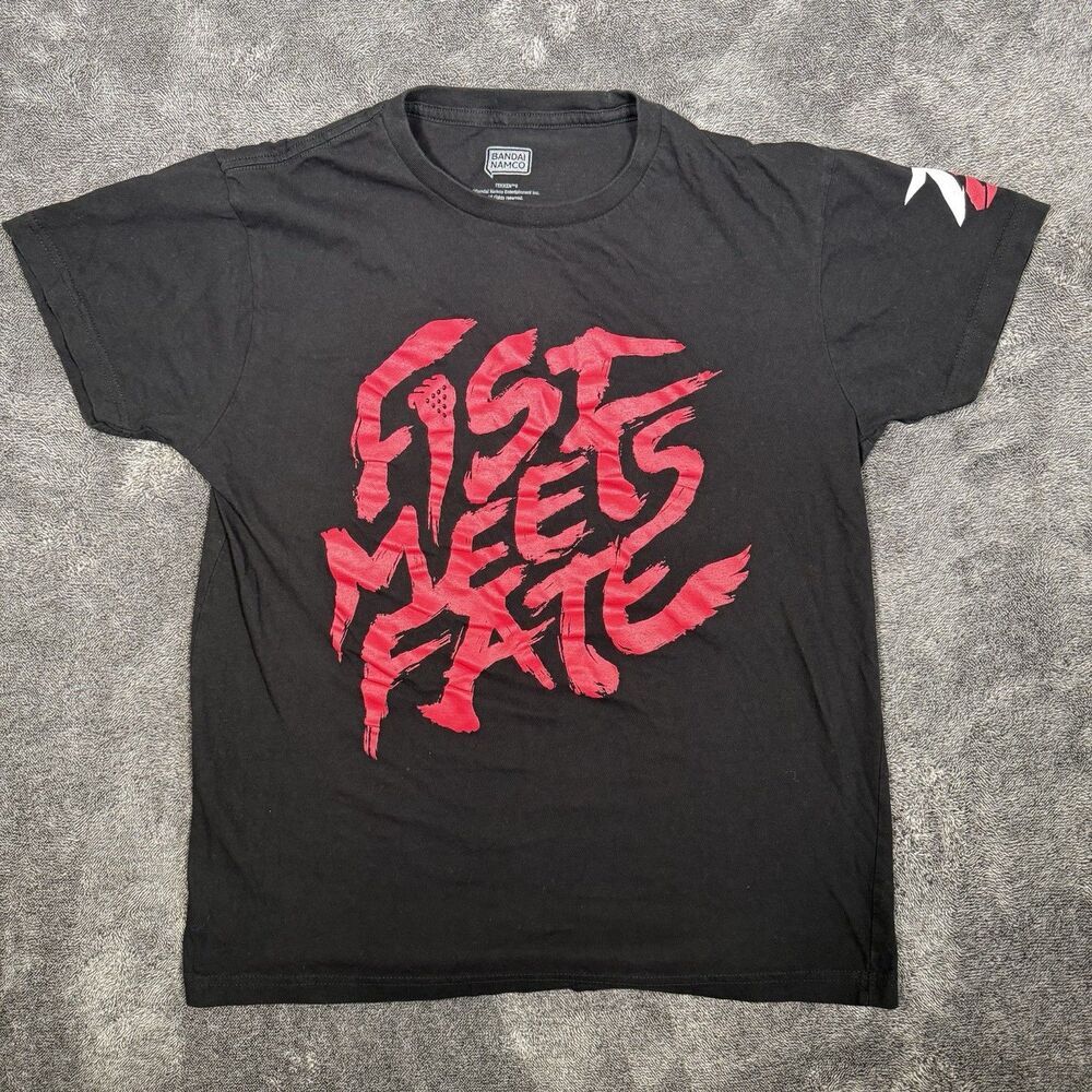 Tekken 8 T Shirt Fist Meets Fate Graphic Bandai Namco Promo Mens S Black
